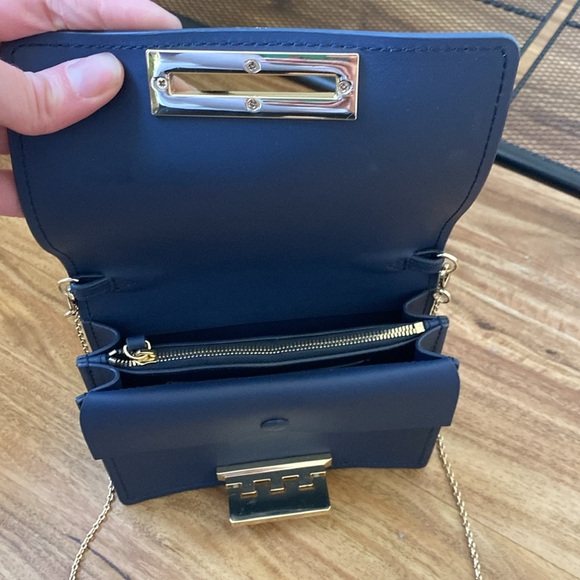 ZAC Zac Posen Mini Eartha Cross Body Chain Bag - Deep Blue - Picture 5 of 16